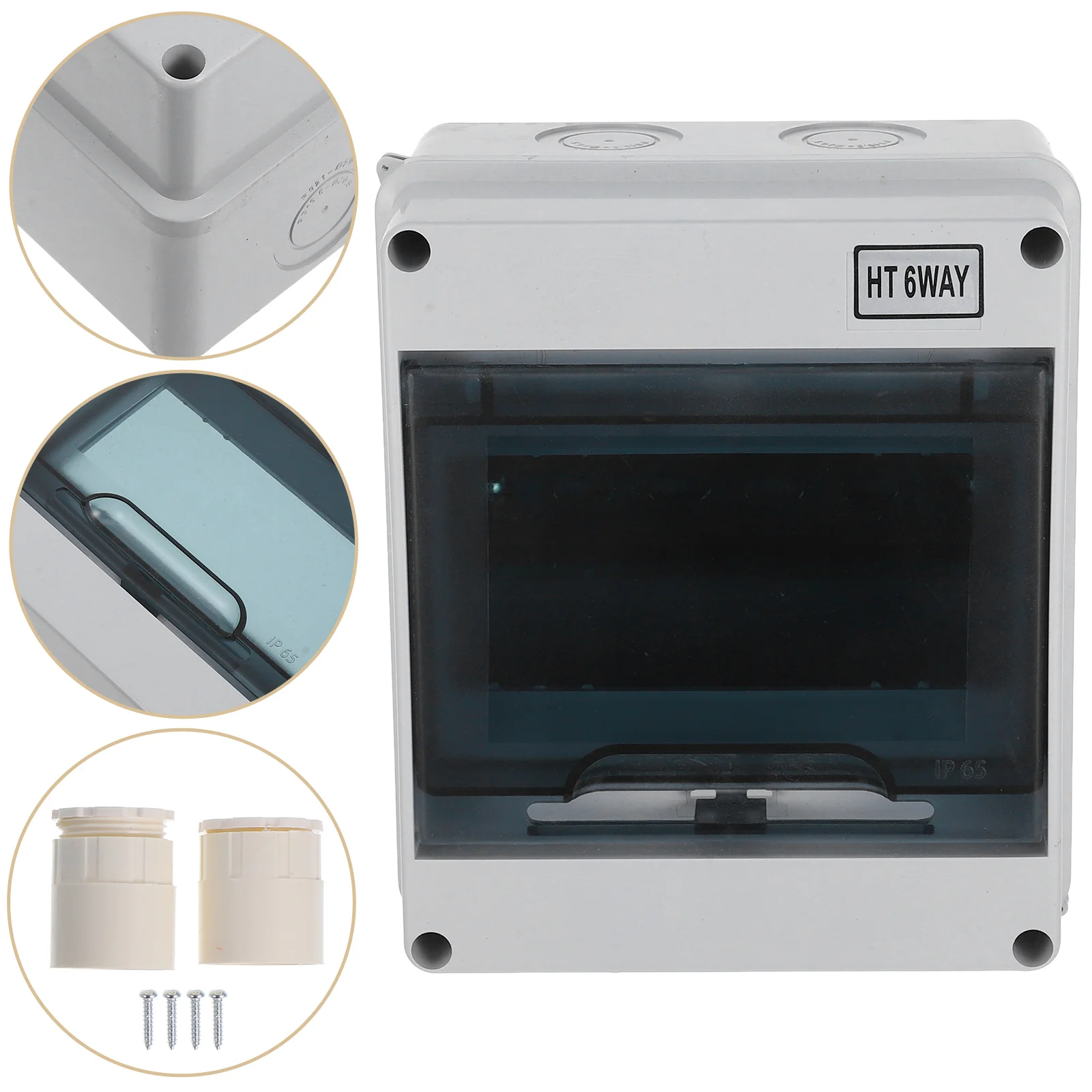 Distribution Box Weatherproof Outlet Cover Electrical Boxes Rv Enclosure Plastic Outdoor Project for Electronics Case Din Rail