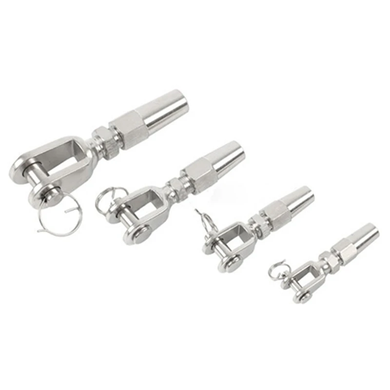 4 Pack Cable Railing Swage Toggle Turnbuckle Hardware 316 Stainless Steel