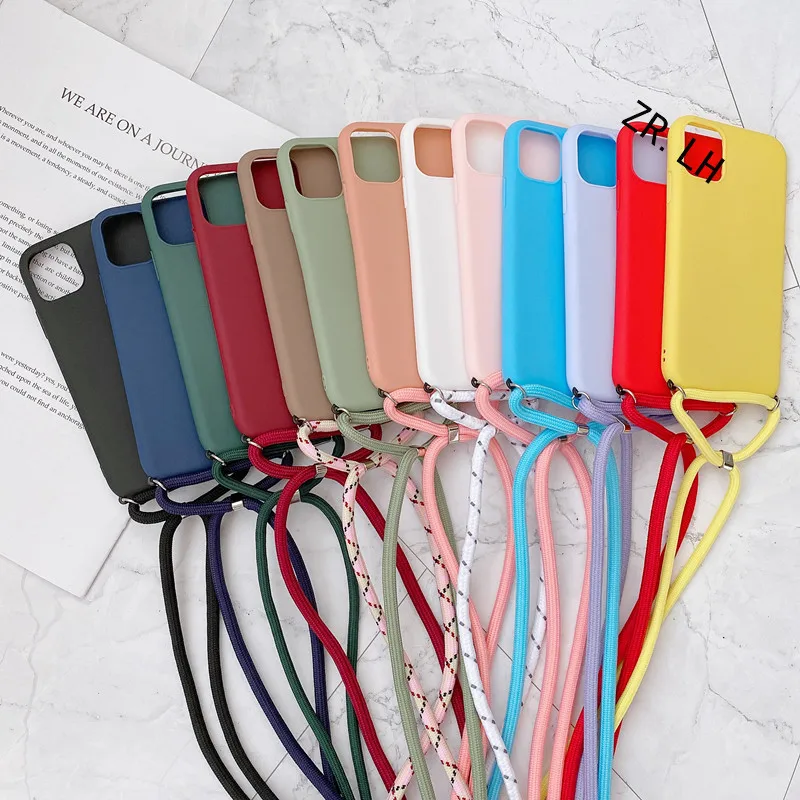 Strap Cord Chain Necklace Lanyard Mobile Phone Case For iPhone 14 13 12 11 Pro XS MAX 6 7 8plus XR X