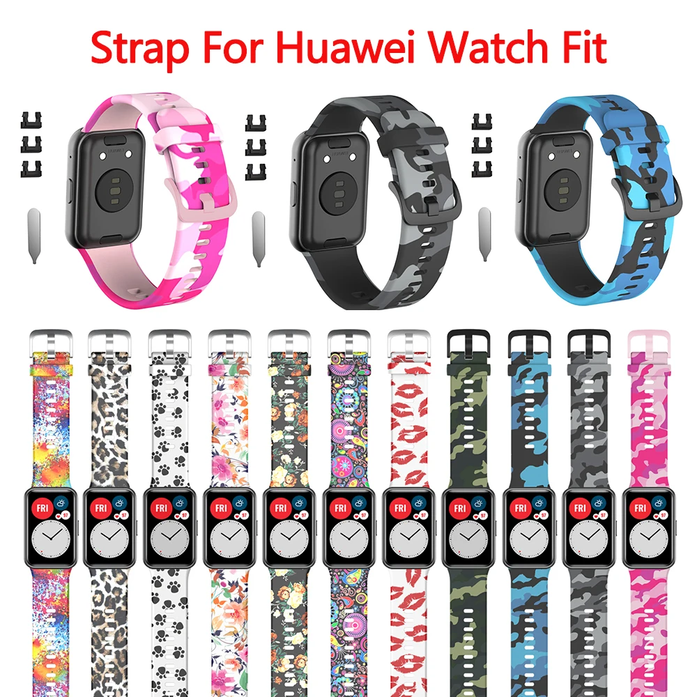 For Huawei Watch Fit Band Silicone Smart Watch Wrist Band  With Mounting Accessories Bracelet For