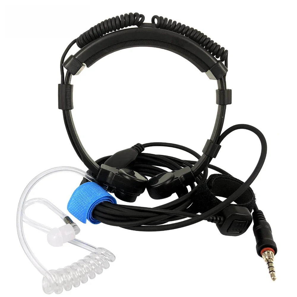 Telescopic Throat Mic Headset With Finger PTT For Yaesu Vertex VX-6R VX-7R VX6R VX7R FT-270 FT-270R