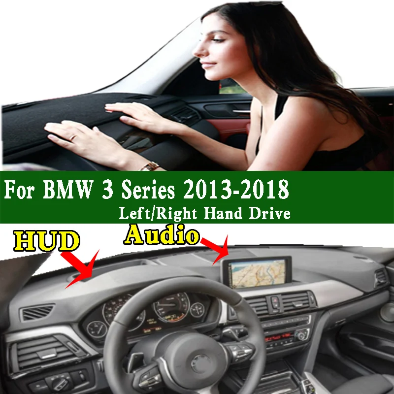 For BMW 3 Series GT F30 F31 F32 F33 F36 F80 F82 M3 M4 2013-2018 Dashmat Dashboard Cover Instrument