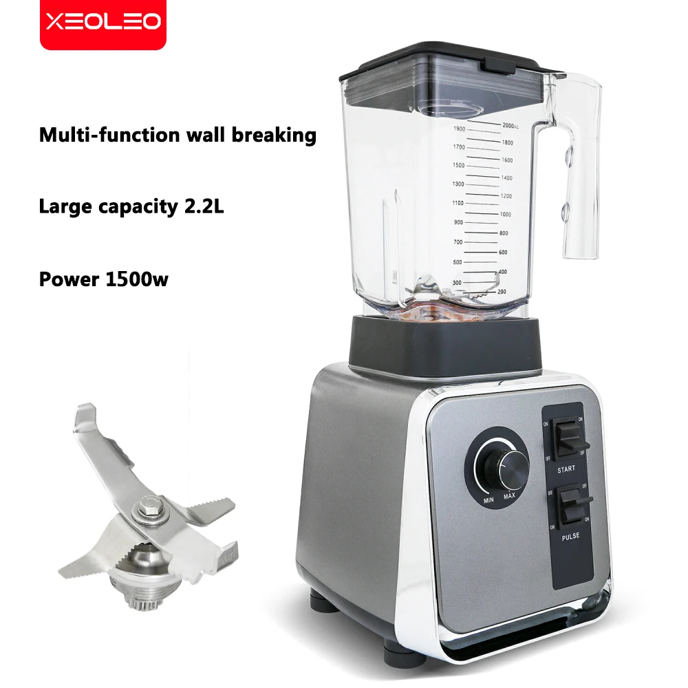 XEOLEO 1500W Commercial Multifunctional Blender High Power Electric Professional Blender Food