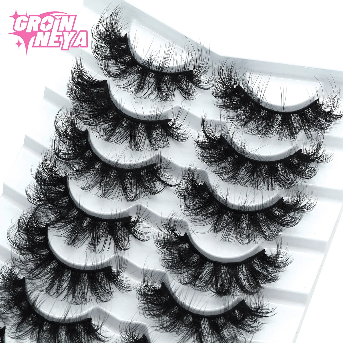 Lashes 5/7 Pairs Eyelashes Faux Mink Eyelashes Long Lasting Fluffy Mink Lashes Dramatic Volume