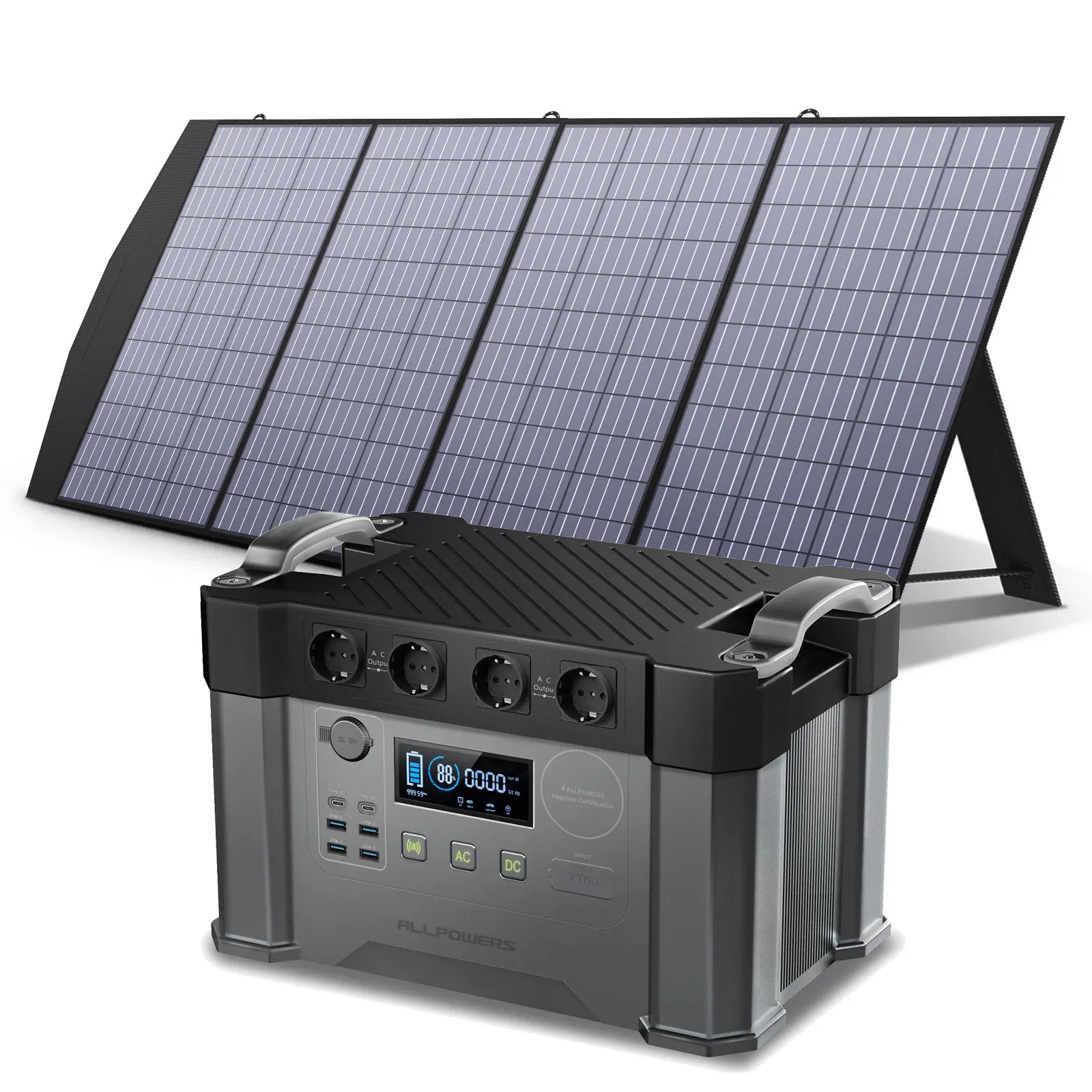 ALLPOWERS S2000 2000W Powerstation 1500Wh Solar Battery Charger Emergency Backup Power With 18V