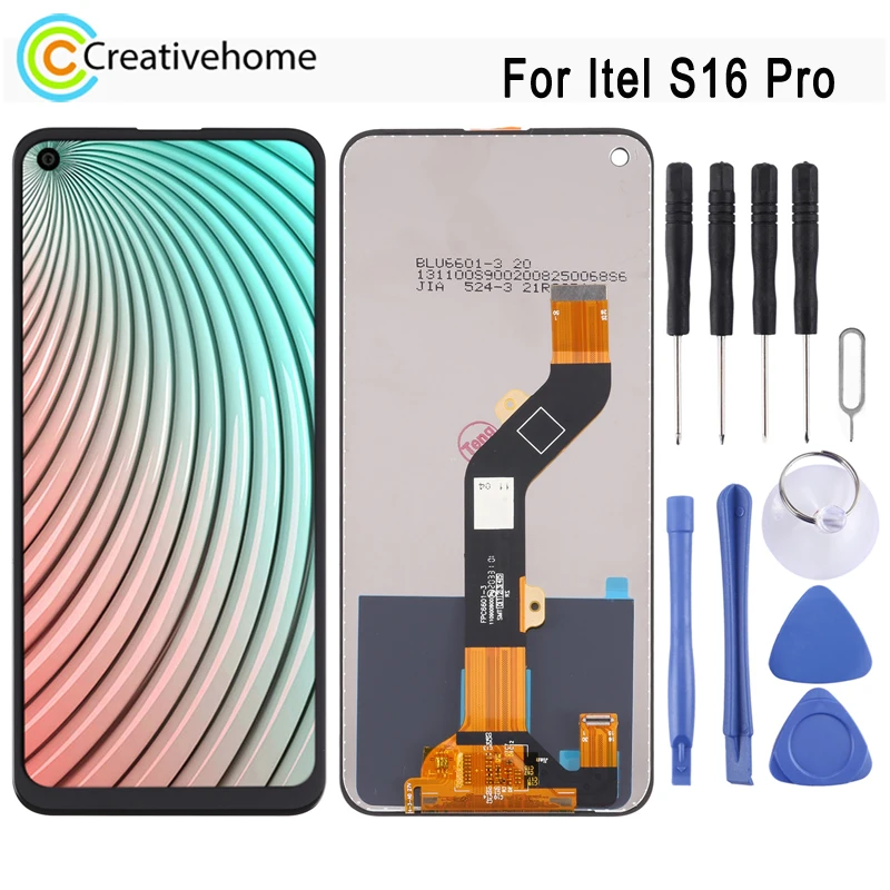 TFT LCD Screen For Itel S16 Pro LCD Display with Digitizer Full Assembly Repair Spare Part
