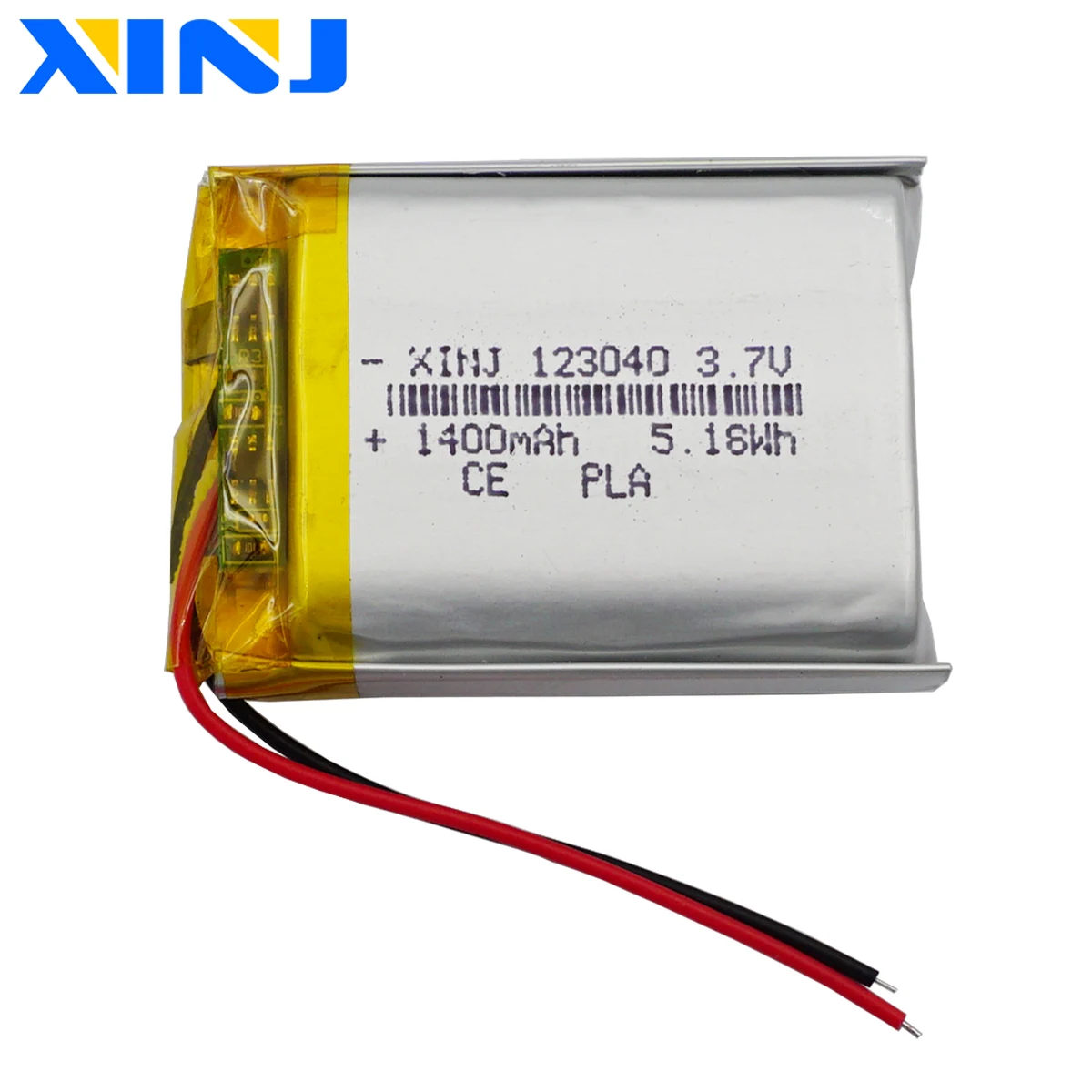 3.7V 1400mAh 5.18Wh Rechargeable Polymer Lipo Battery Li ion For LED Light DashCam Bluetooth Speaker