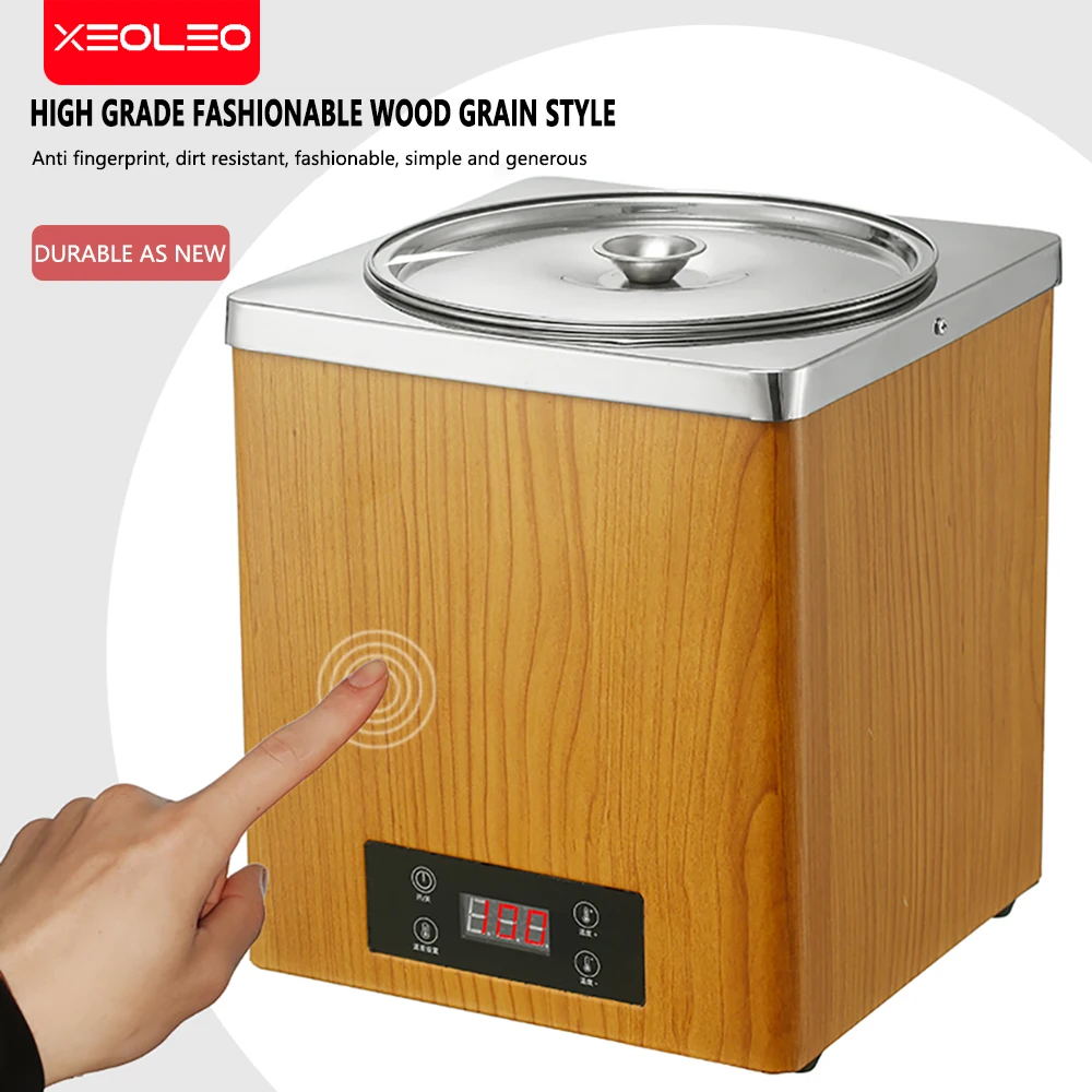 XEOLEO Commercial Pearl Pot 3L Stainless Steel Insulation Pot for Taro round pearl Pearl Cooker Sago