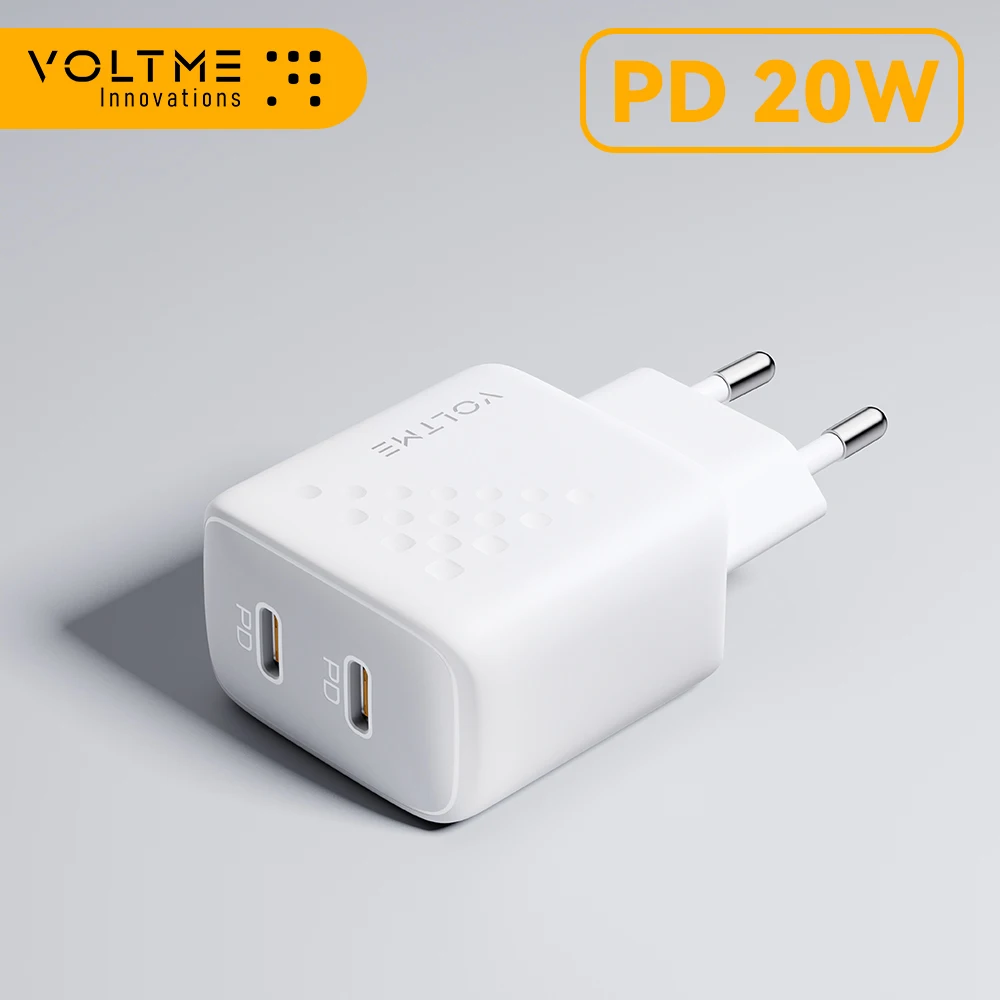 VOLTME USB Type C Charger 20W Fast Charger Quick Charge For iPhone 13 12 Pro Max PD Fast Charging