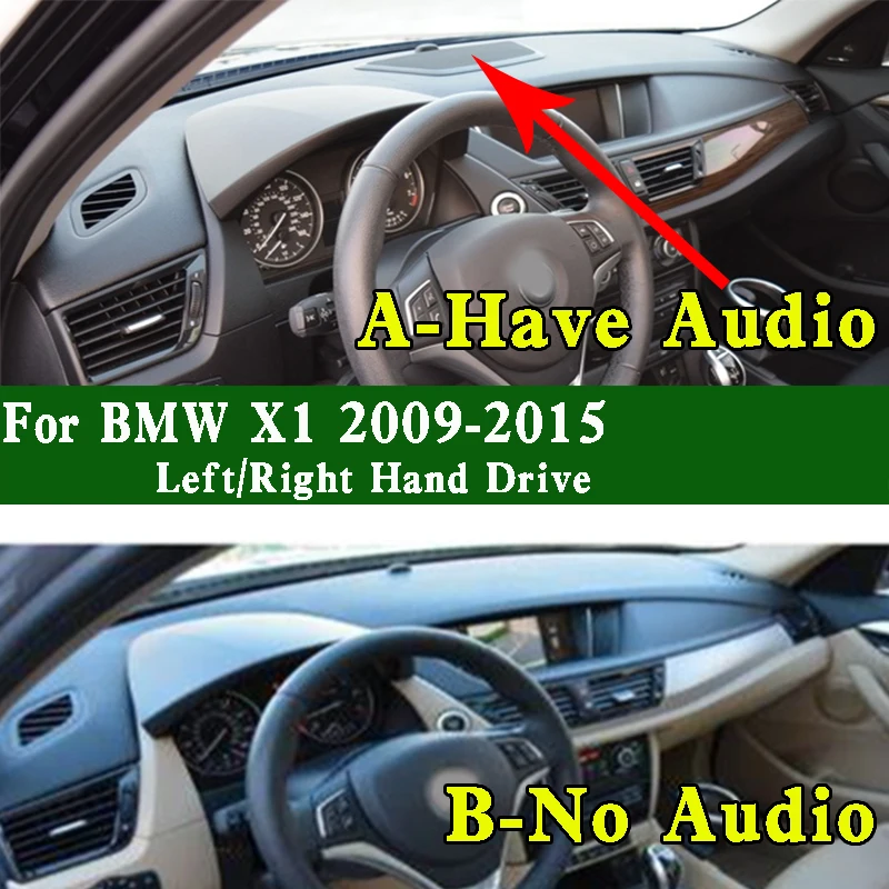 For BMW X1 sDrive 20i 28i 35i 18i E84 2009-2015 Dashmat Dashboard Cover Instrument Panel Protective