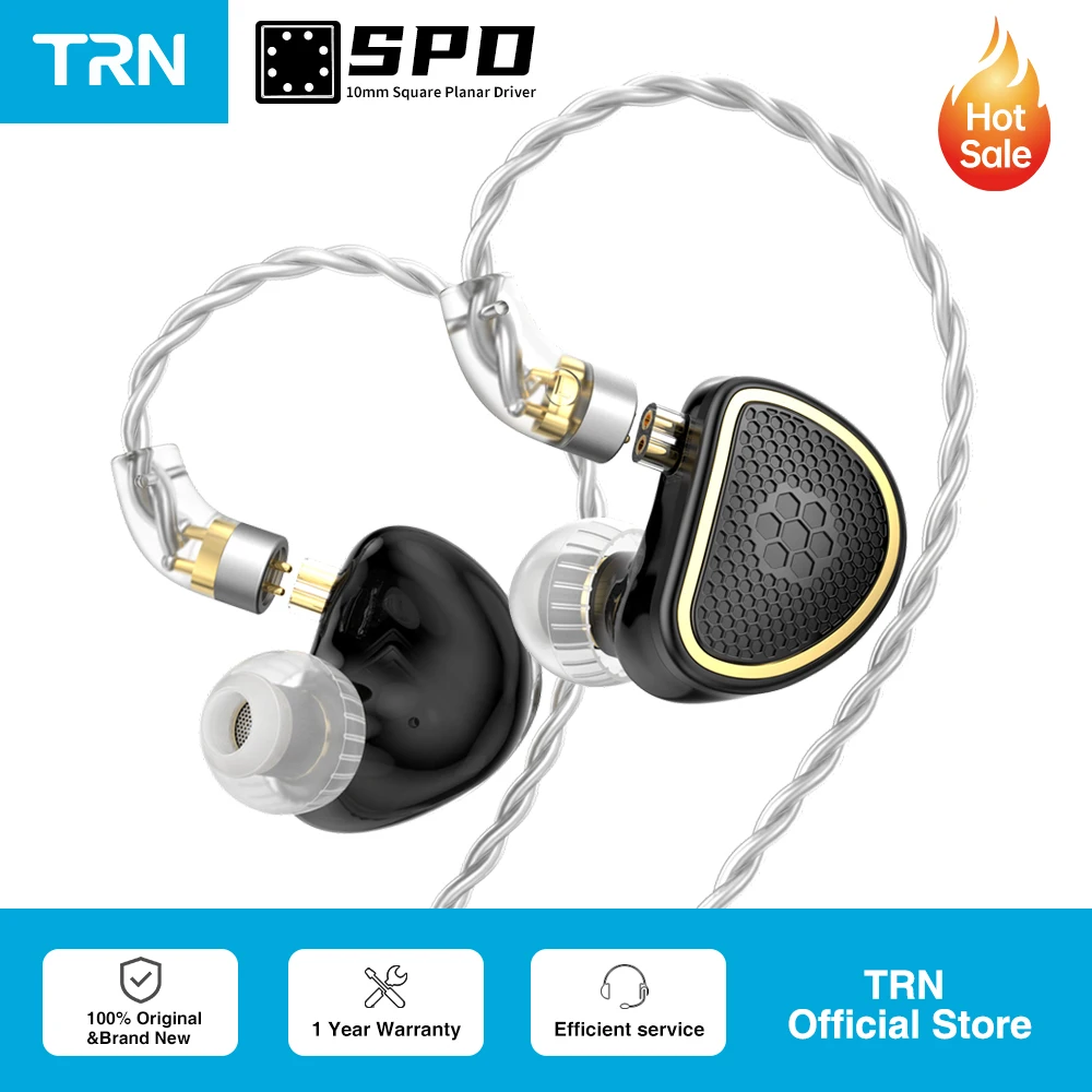 TRN SPD+BA Xuanwu In Ear Earphone Hybrid Planar In-Ear Monitor IEM HIFI DJ Running Sport Headphones