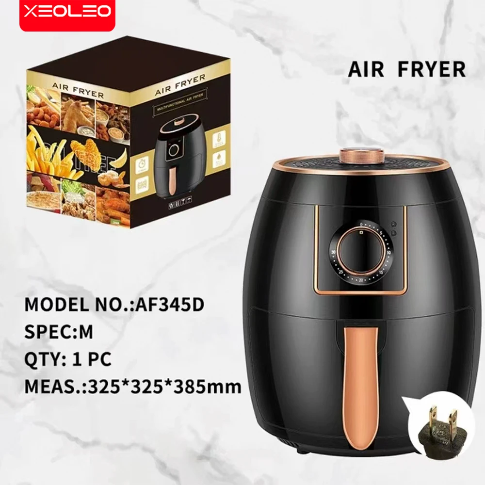 XEOLEO Air-Fryer Electric No Oil 360°Baking Oven Manual Control Deep Fryer for Chicken/French Food