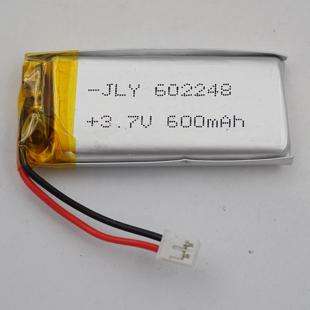3.7V 600 mAh 602248 Rechargeable Polymer Li LiPo Battery JST-PH 2pin2.0 Connector For GPS Driving