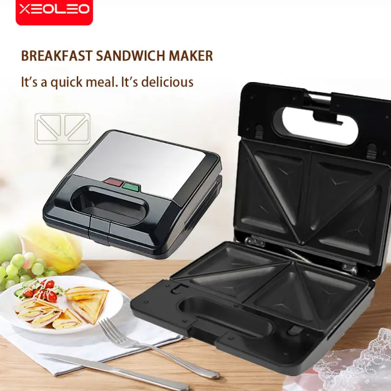 XEOLEO 3 in 1 Waffle Maker Panini Machine Food Processor Sandwich Home Appliance Cuisine Multi