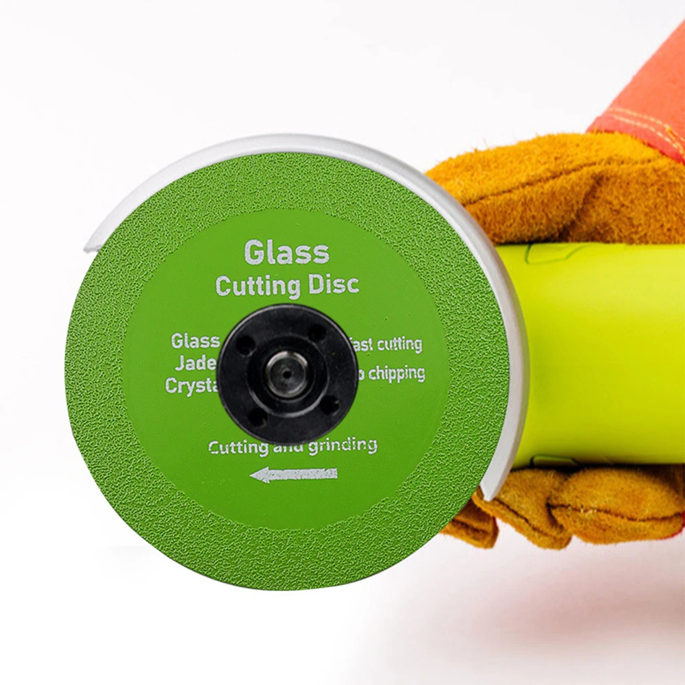 1Pc Glass Cutting Disc 100mm Ultra-thin Saw Blade Jade Crystal Wine Bottles Grinding Chamfering