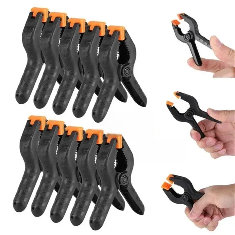 10/5 Pack 2inch Plastic Nylon Adjustable Woodworking Clamps Wood Working Tools Spring Clip Carpentry