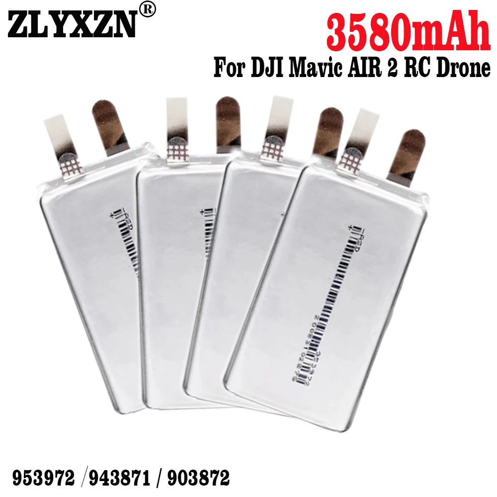 1-15pcs New 3.85V Max 4.4V 3580mAh Li-Polymer 953972 903872 943871 DIY 3S Flight Battery Cell For