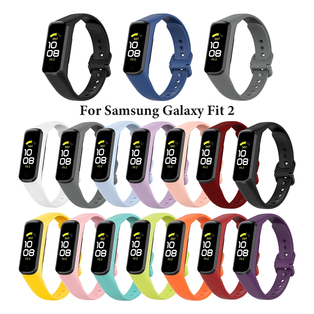 Silicone Sport Band Strap For Samsung Galaxy Fit 2 SM-R220 Watch Bracelet Replacement Watchband For