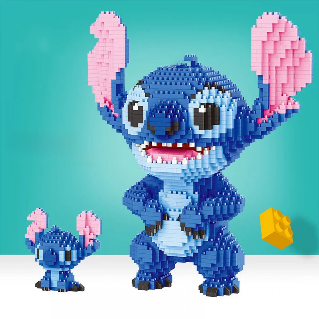2300Pcs+ Mini Bricks Toys Stitch Diamond Building Block Micro Stitch Disney Cute 3D Model Lilo &