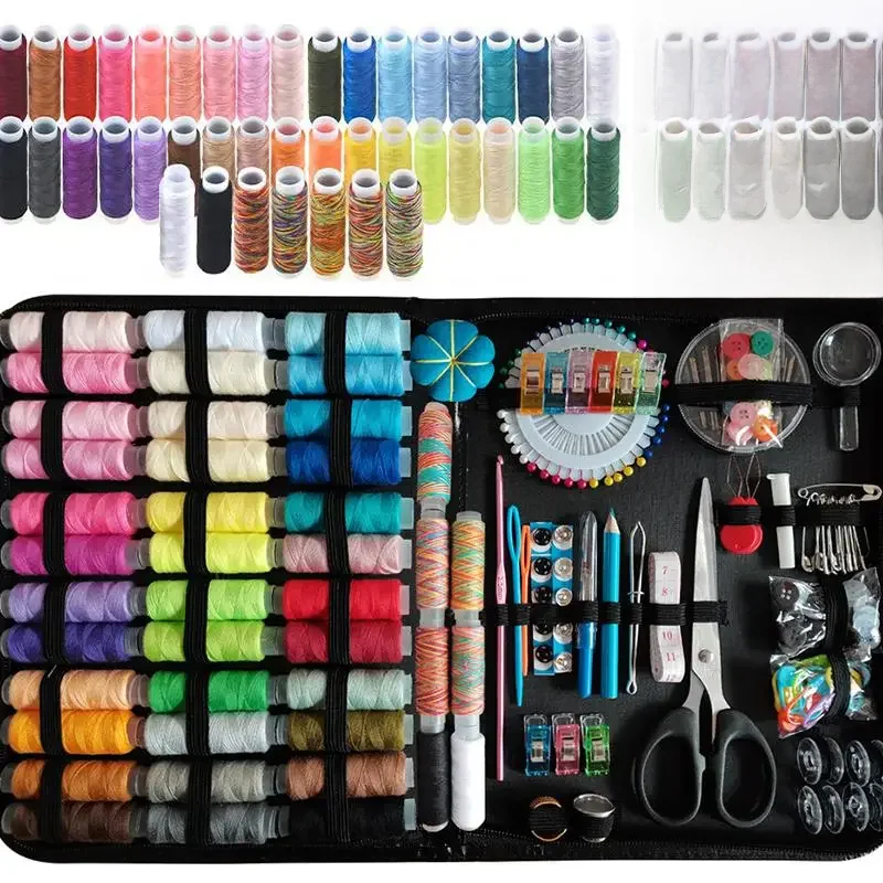 Sewing Kits DIY Multi-function Sewing Box Set for Hand Quilting Stitching Embroidery Thread Sewing