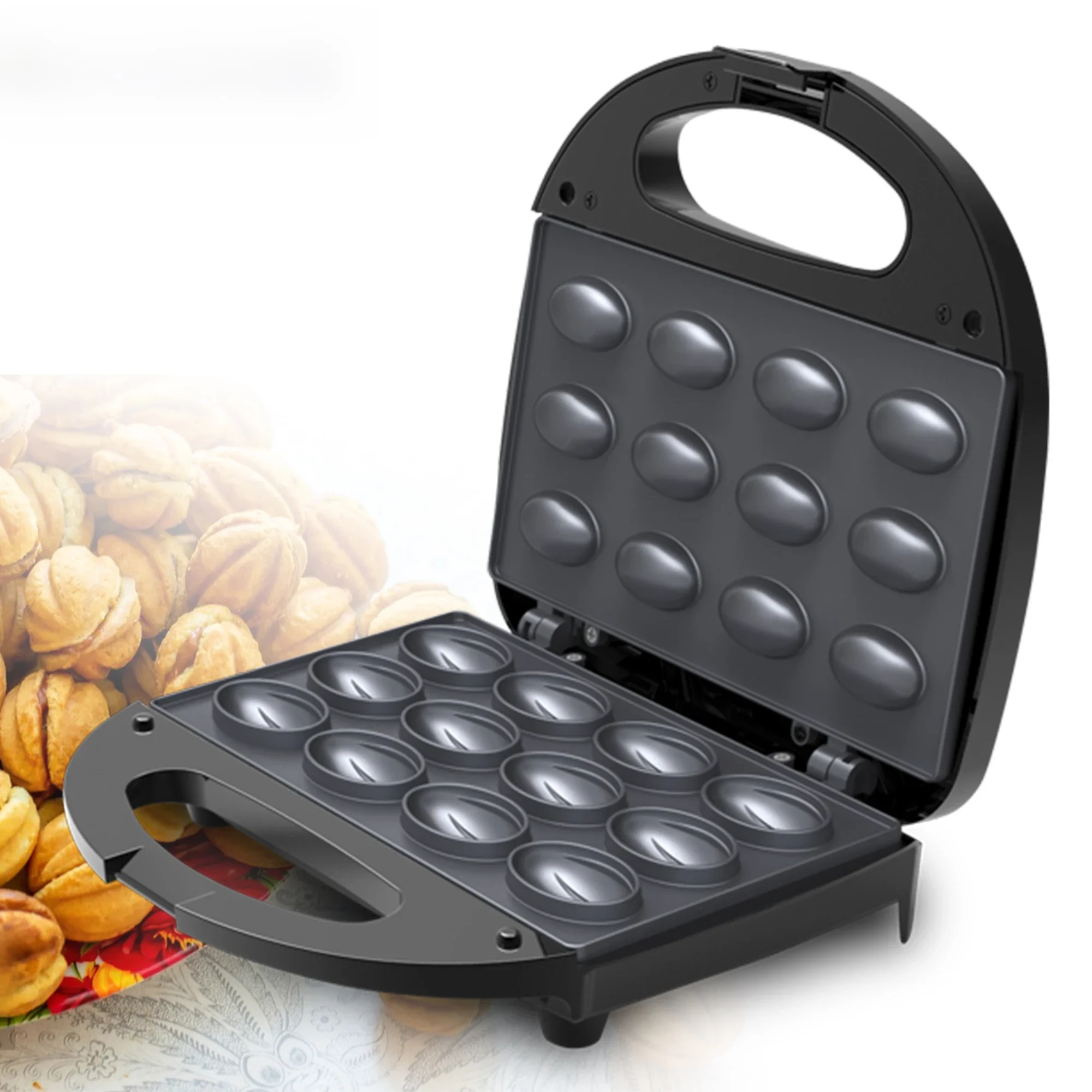 Electric Walnut Cake Waffle Maker 750W Cooking Kitchen Appliances Breakfast Waffles Machine