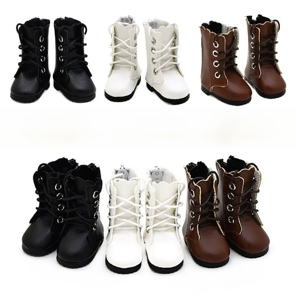 1 Pair 30cm Doll Fashion Shoes Female Doll Boots Fit for 1/6 BJD Dolls Accessories Leather Doll Wear
