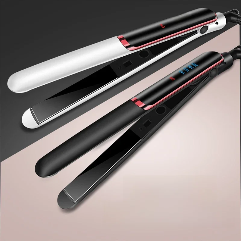 Professional Hair Straightener Ceramic Ionic Fast Heat-Up Hair Flat Iron Negative Ion  Iron Lcd