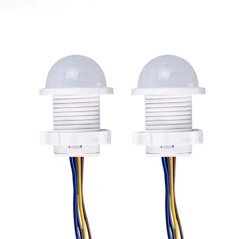 2PCS Smart PIR Sensor Detector Switch 110V 220V Human Body Infrared Motion Sensor Indction Auto On