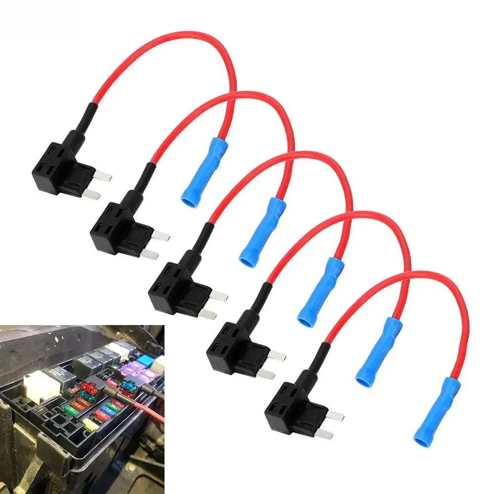 12V 24V Car Fuse Blades Holder Circuit Adapter Protector Splitter ATM APM Tap Micro Connector Truck