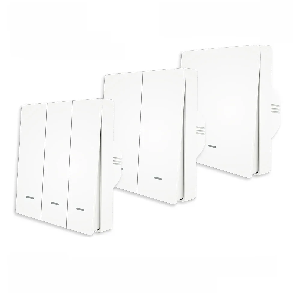 MOES Tuya ZigBee Smart Light Switch No Neutral Wire No Capacitor Needed Smart Life 2/3 Way Works