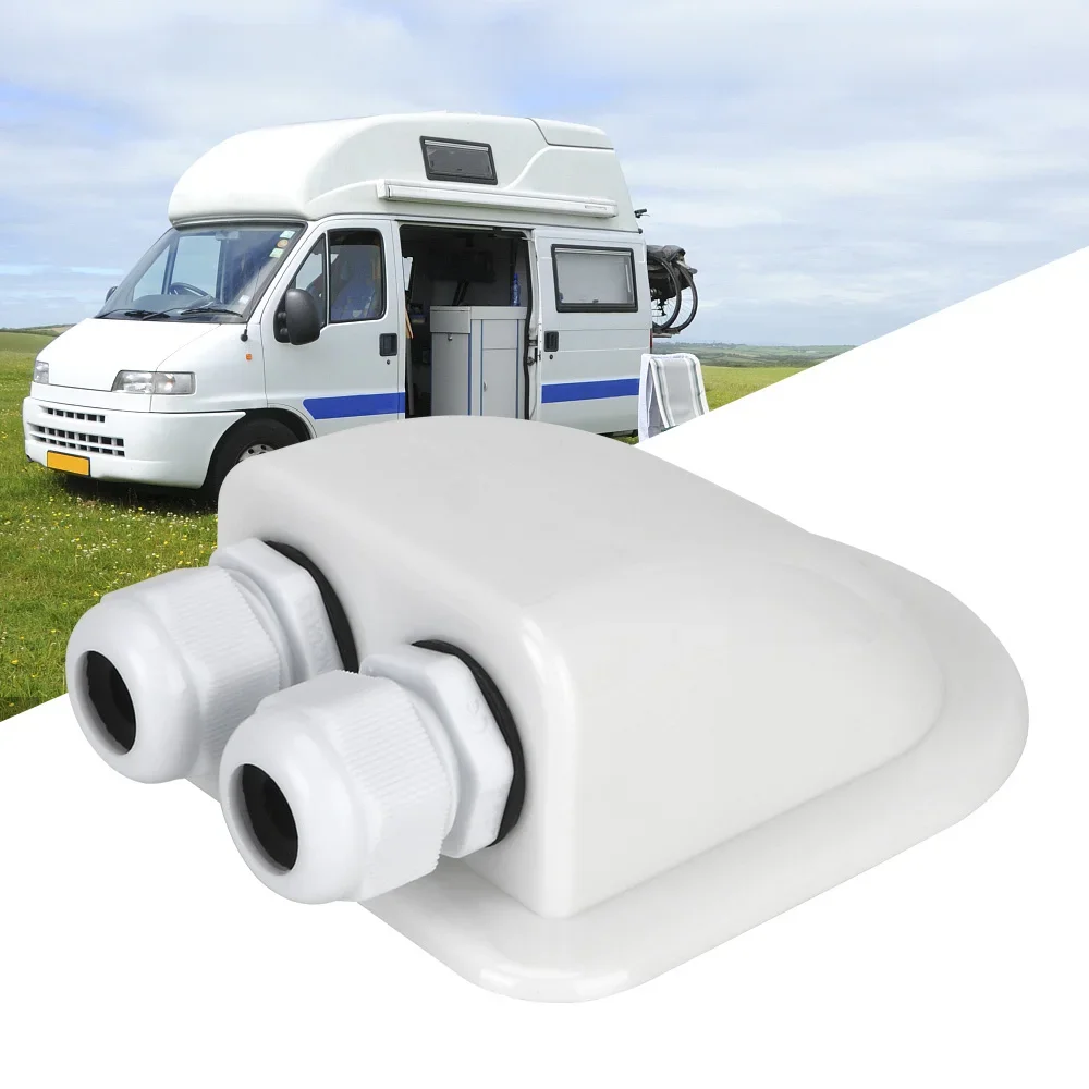 Caravan Solar Car Junction Box Cable Entry Gland Box Roof Wire Entry Cable Connector Holder Dual