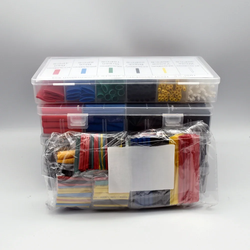 2:1 Times Shrink,Heat Shrink Tube Set,Polyolefin,Insulated Heat Shrinkable Sleeve for Wire
