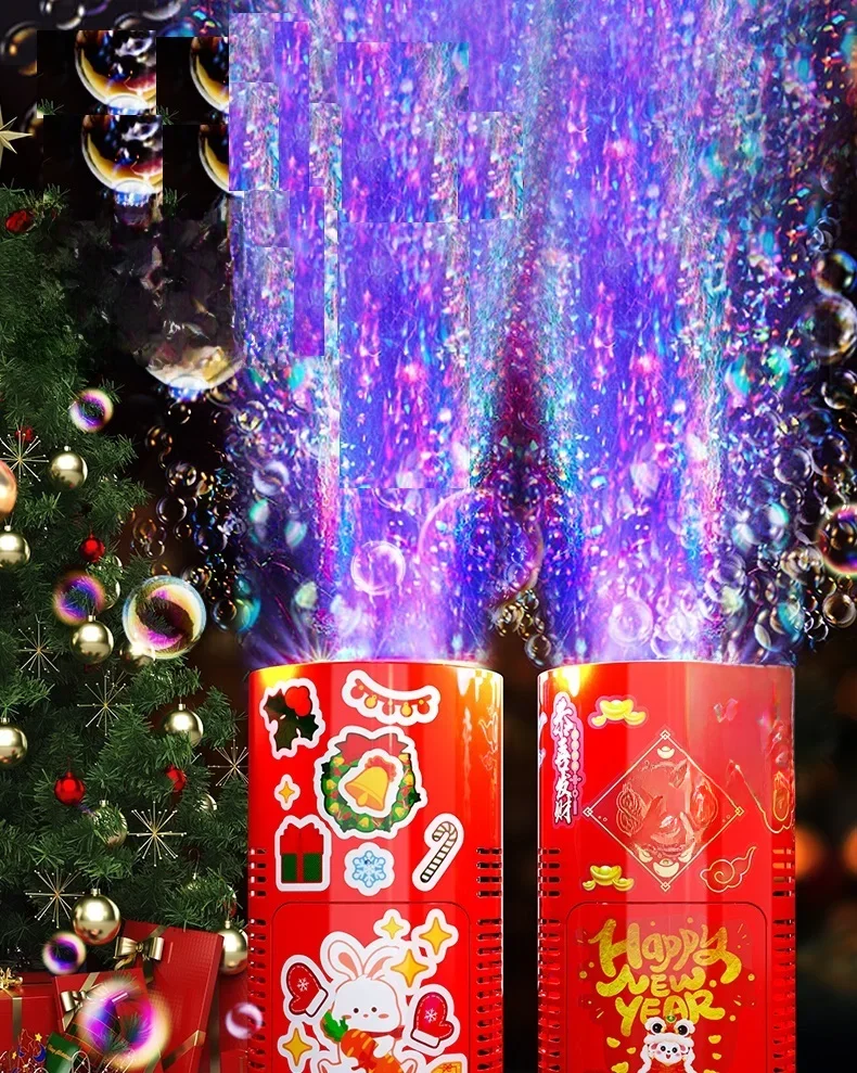 20 holes Fireworks bubble machine bubble blower on the ground electronic automatic landing Spring