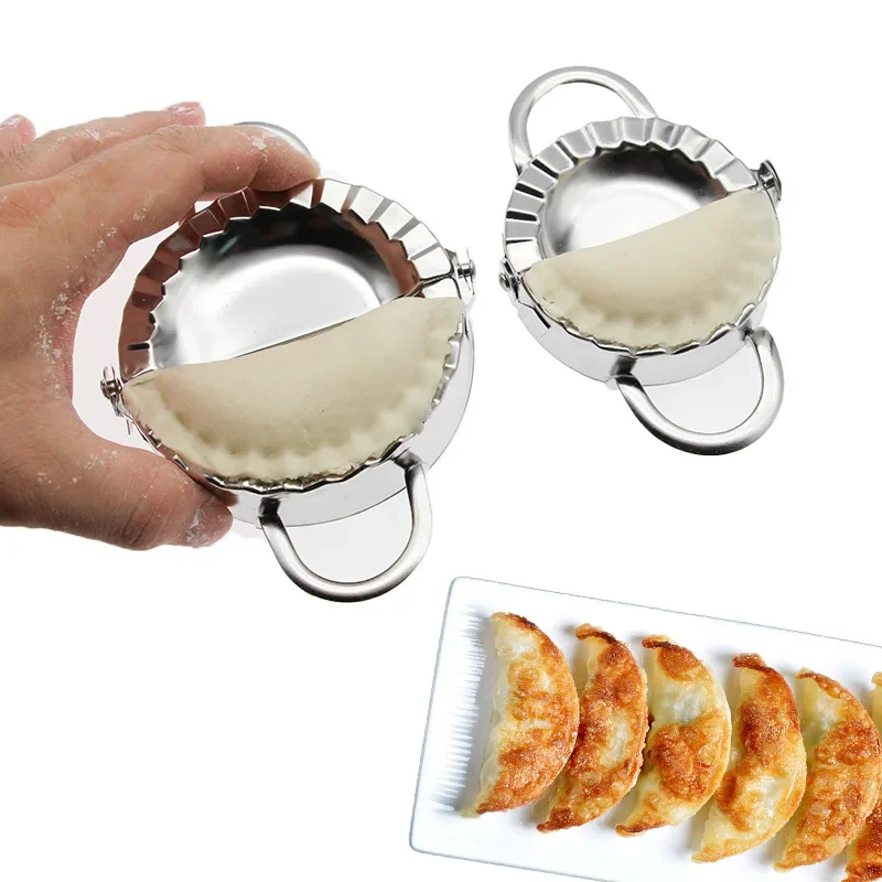 Stainless Steel Dumplings Tool Dumpling Mold Household Manual Press  Kitchen Pastry Baking Dumpling