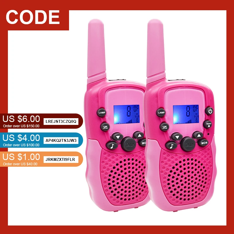 T388 Walkie Talkie Children Radio Receiver Walkie Talkie Toy Kids Birthday Gift Child Toys for Boys
