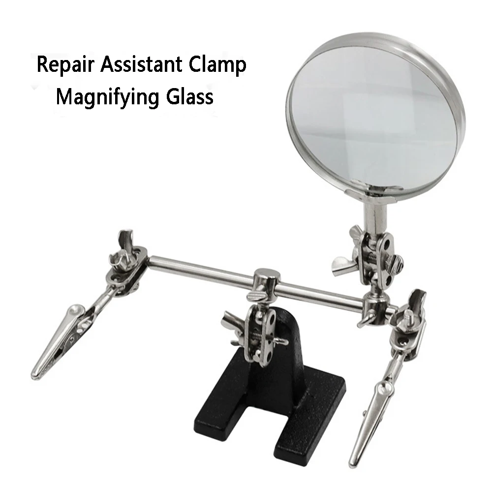 2.5X Soldering Auxiliary Clip Magnifying Glass Electric Soldering Iron Circuit Board Repair