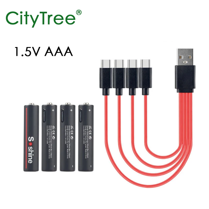 2-20pcs AAA Rechargeable Battery 1.5V Li-ion 600mWh 1.5 Volt Lithium Liion Li ion 3A AAA Batteries