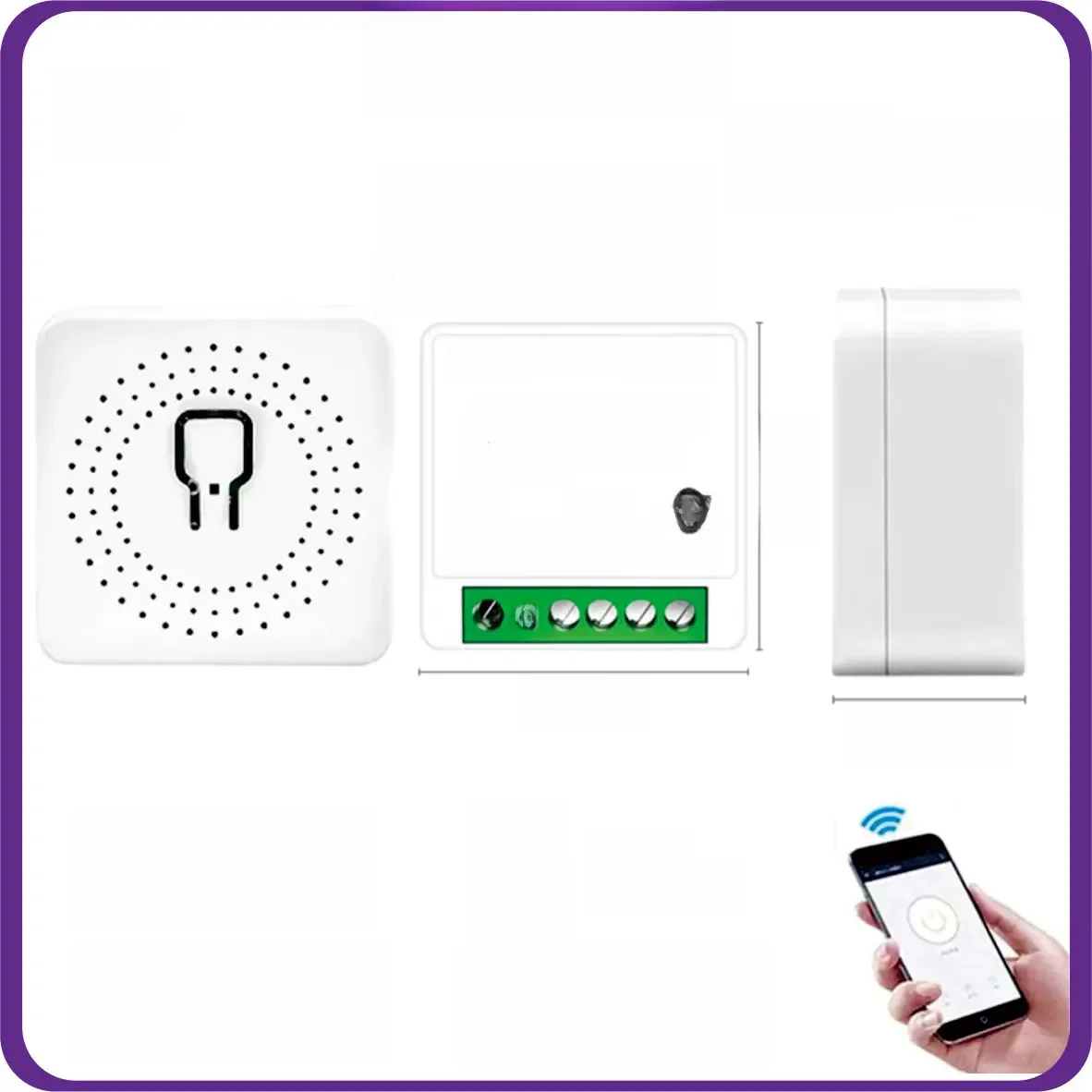 16A Mini Wifi  DIY Light Switches Module 2-way Control Work With Tuya Smart Life Alexa Alice Google
