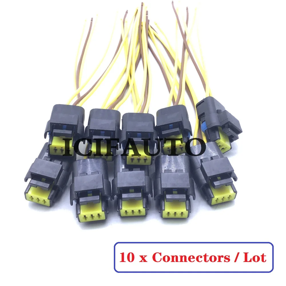 10 X Connector for BMW Mini Citroen Peugeot Camshaft Position Sensor 13627588095, 13627566052,