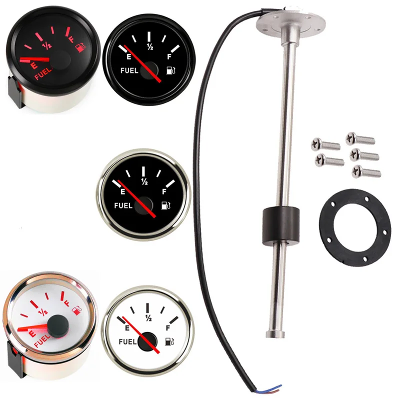 240-33ohm Auto 52mm Fuel Level Gauges 0-190ohm Boat Oil Level Sensors 100 150 200 250 300 350 450mm