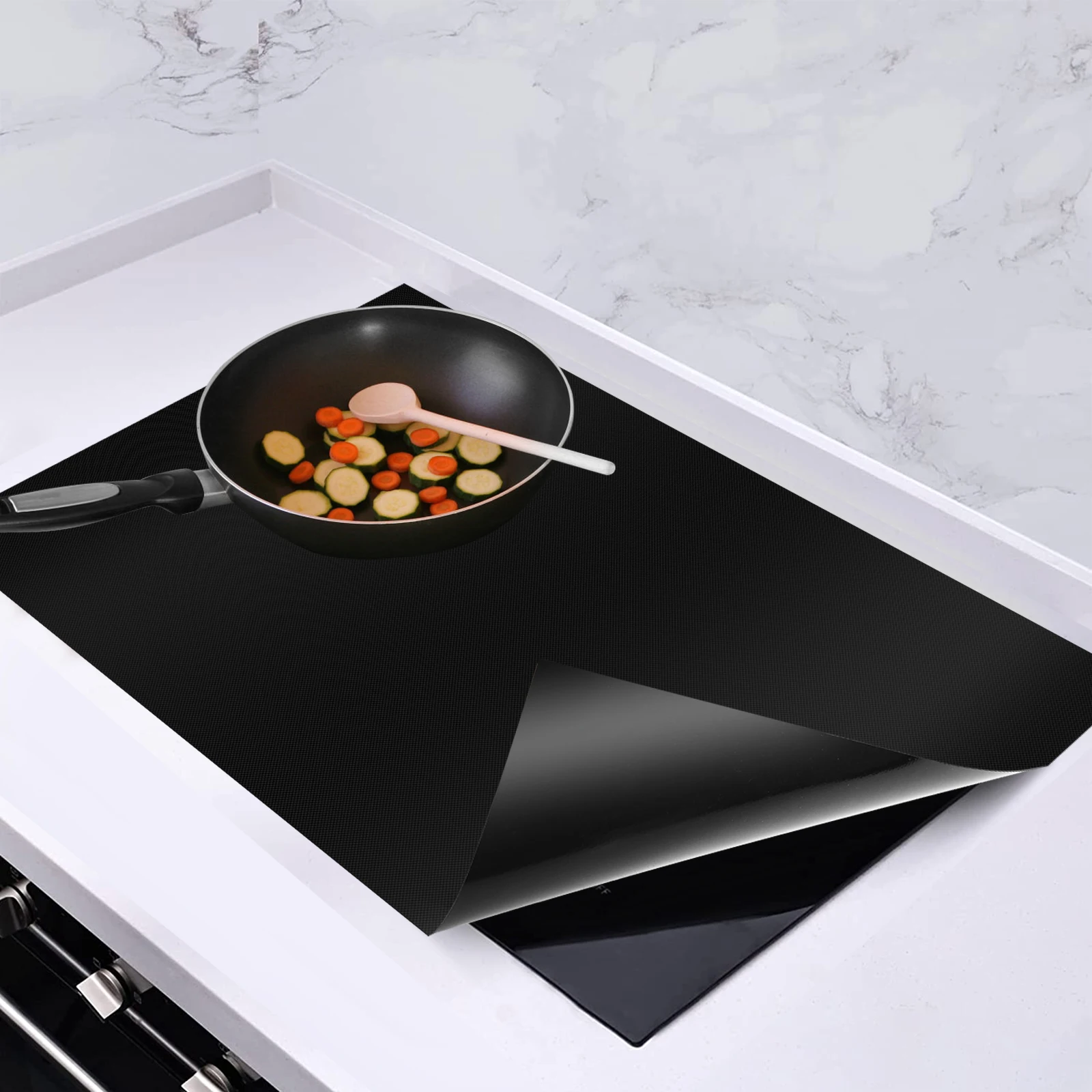 Induction Cooker Cover Silicone Mat Non Slip Electric Stove Cover Pad Cooktop Protector Cooking