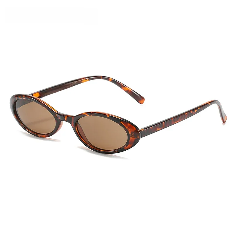 OEC CPO Sexy Small Oval Women's Sunglasses 2023 New Fashion Leopard Brown Hot Sun Glasses Female