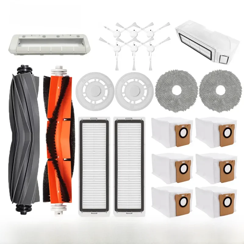 For XIAOMI Mijia Omni 1S B101CN Robot X10+ Robot Vacuum Main Side Brush Filter Mop Parts Dreame L10s