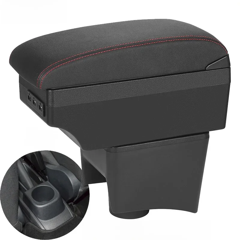 For Volkswagen POLO Armrest new For VW POLO Mk5 6R Vento Car Armrest box Interior Parts Storage Box