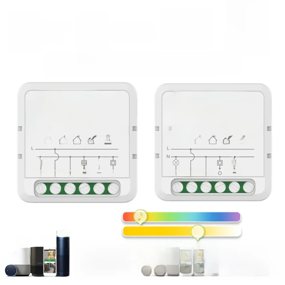 Tuya ZigBee WiFi Smart Dimmers Switch Module Supports 2 Way Control LED Lights Dimmable Switch Works