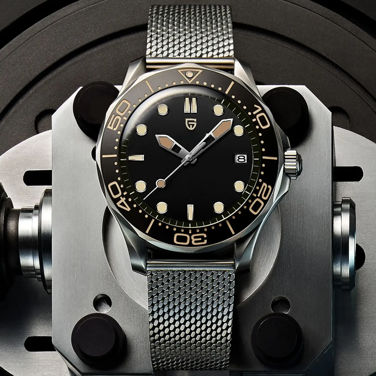 PAGANI DESIGN Men's Mechanical Watches Luxury Automatic Watch For Men Luminous Diving Steel Watch