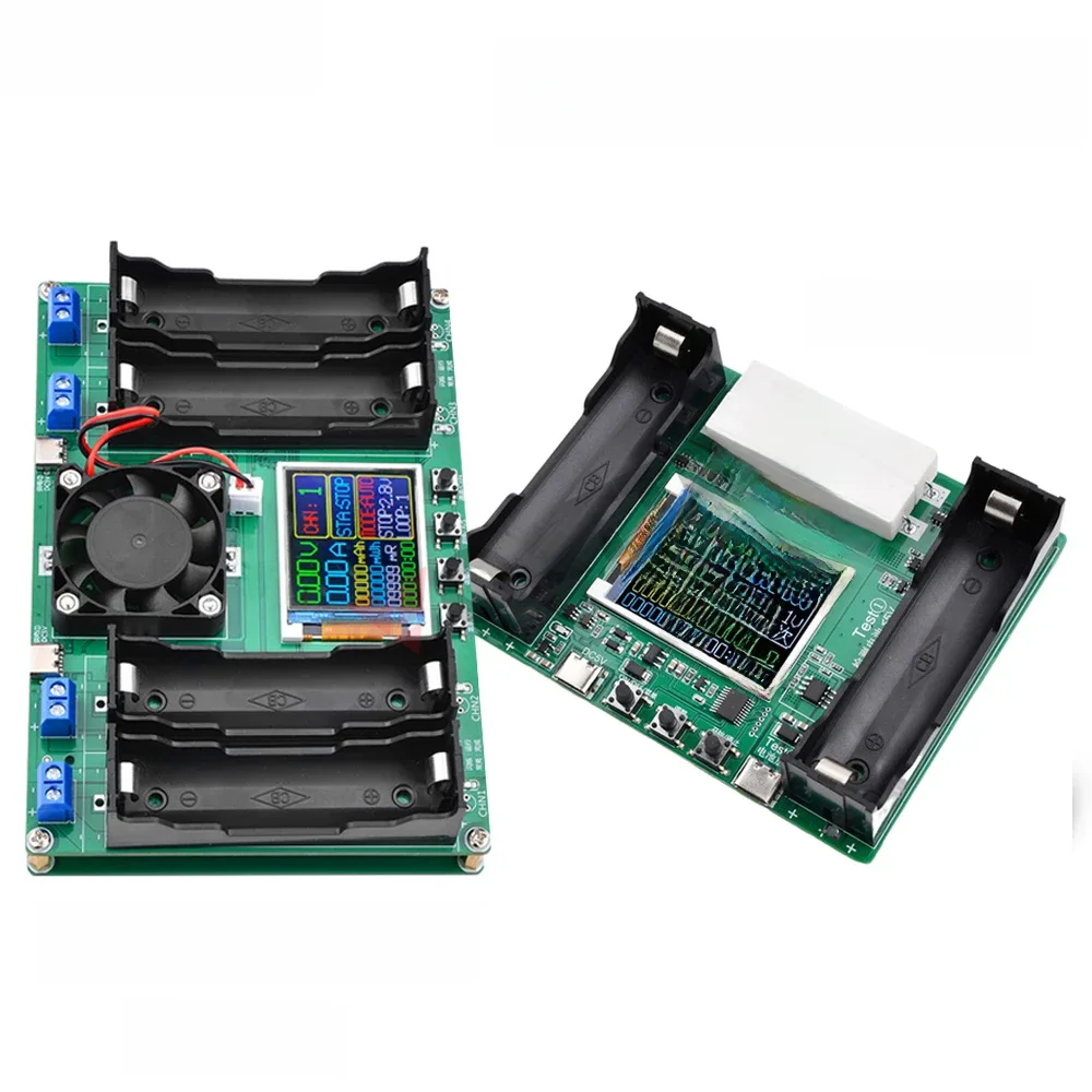 2/4 Ports 18650 Battery Capacity Type-C Tester Module MAh MWh Digital Display Lithium Battery
