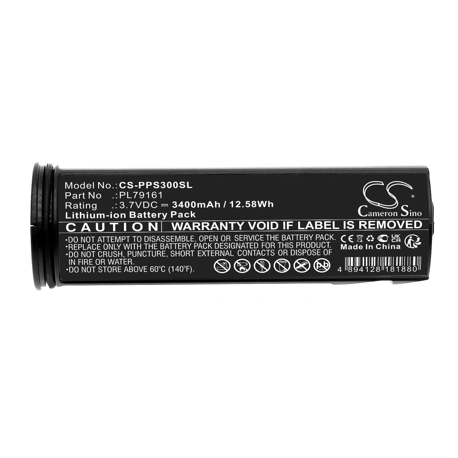 Cameron Sino Battery 3.7V/3400mAh for Pulsar APS 2, APS 3, APS2, APS3, PL79161