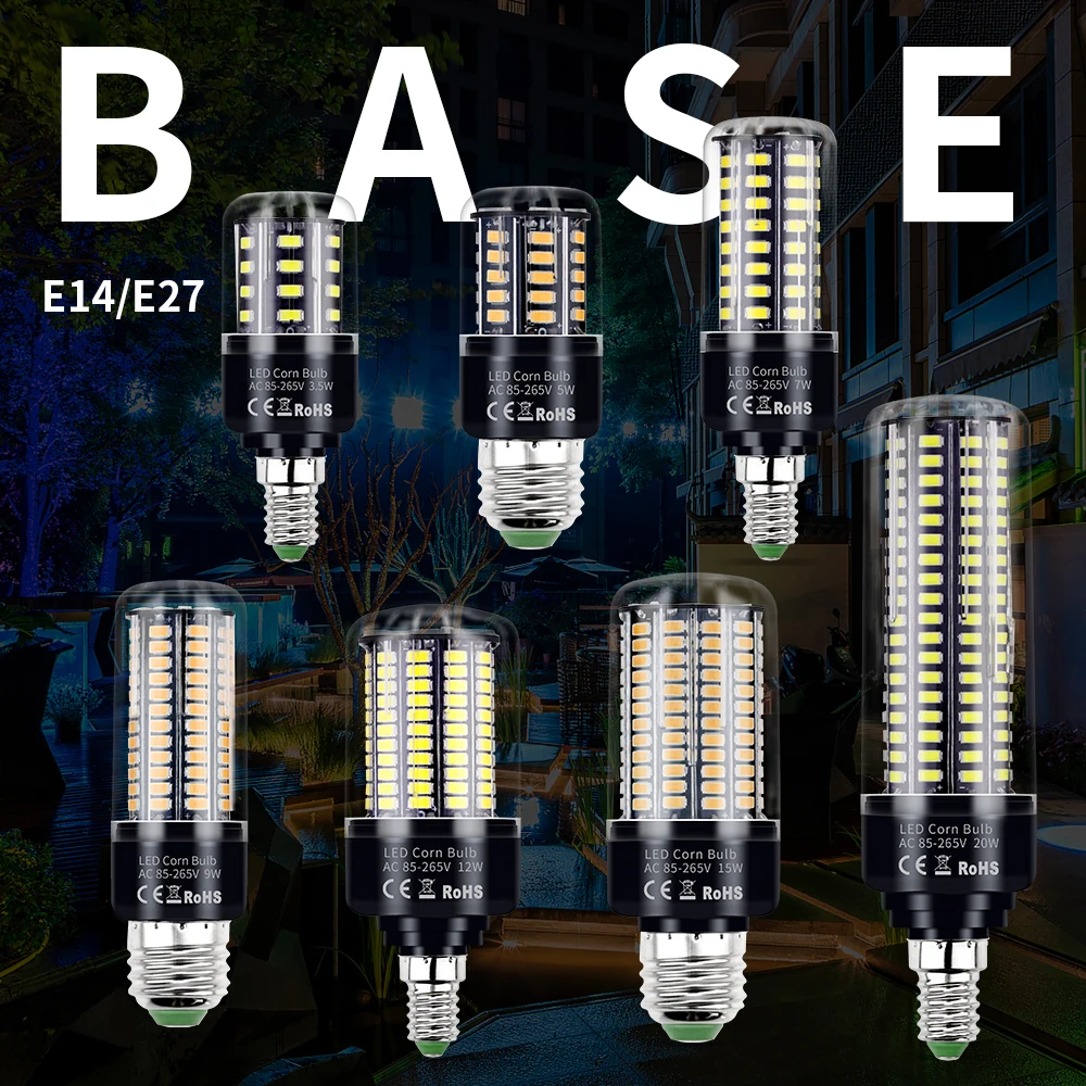 LED 220V Corn Bulb E27 Lamp E14 Light B22 Lampada 110V Spotlight LED Chandeliers Bulb For Living