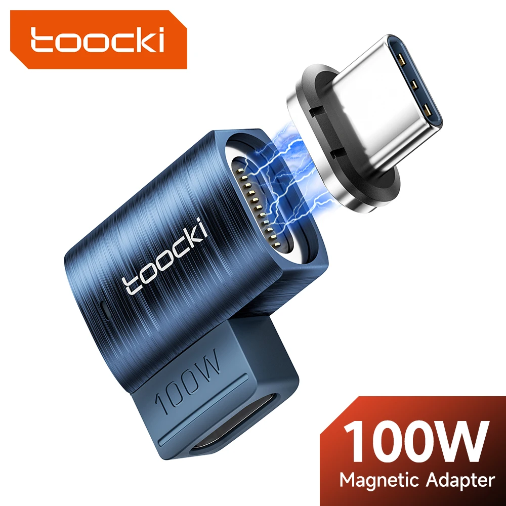 Toocki USB3.0 USB C to Type C Magnetic OTG Adapter PD 100W Fast Charging 5Gbps Data OTG Converter